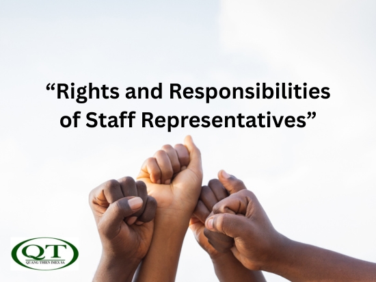 Rights and Responsibilities of Staff Representatives
